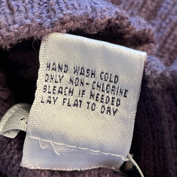 Women’s mock turtleneck neck cotton cable neck sweater - Picture 3 of 4